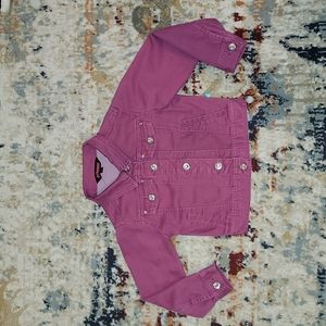 Dollhouse plum button-down jacket